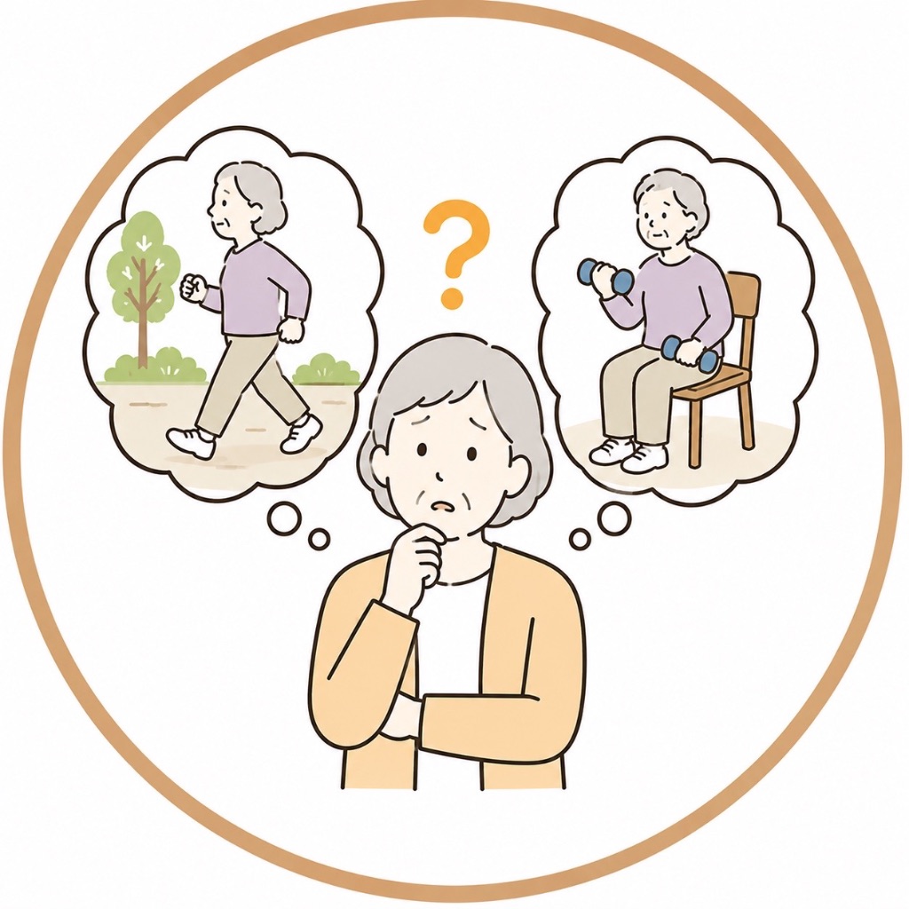 リハビリ終了後の運動に迷っている
